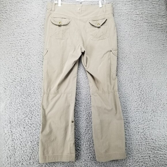 Kuhl Pants Womens 14 Tan Stretch Roll Tab Cargo Gorpcore - Picture 12 of 16